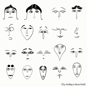 Noses from Around the World Coloring Pages 1