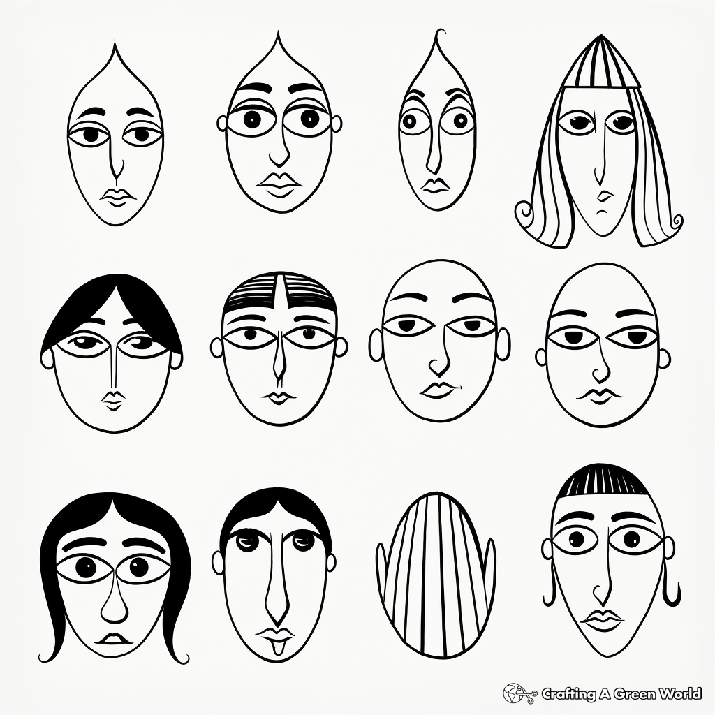 Noses from Around the World Coloring Pages 3