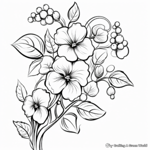 Nostalgic Grapevine Coloring Pages for Wine Lovers 1