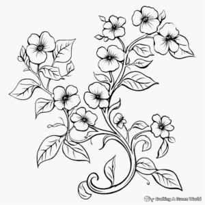 Nostalgic Grapevine Coloring Pages for Wine Lovers 2