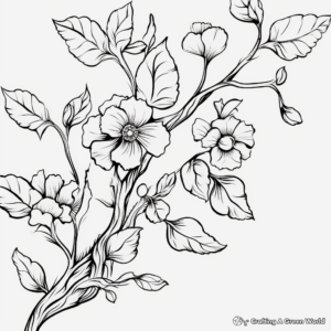 Nostalgic Grapevine Coloring Pages for Wine Lovers 4