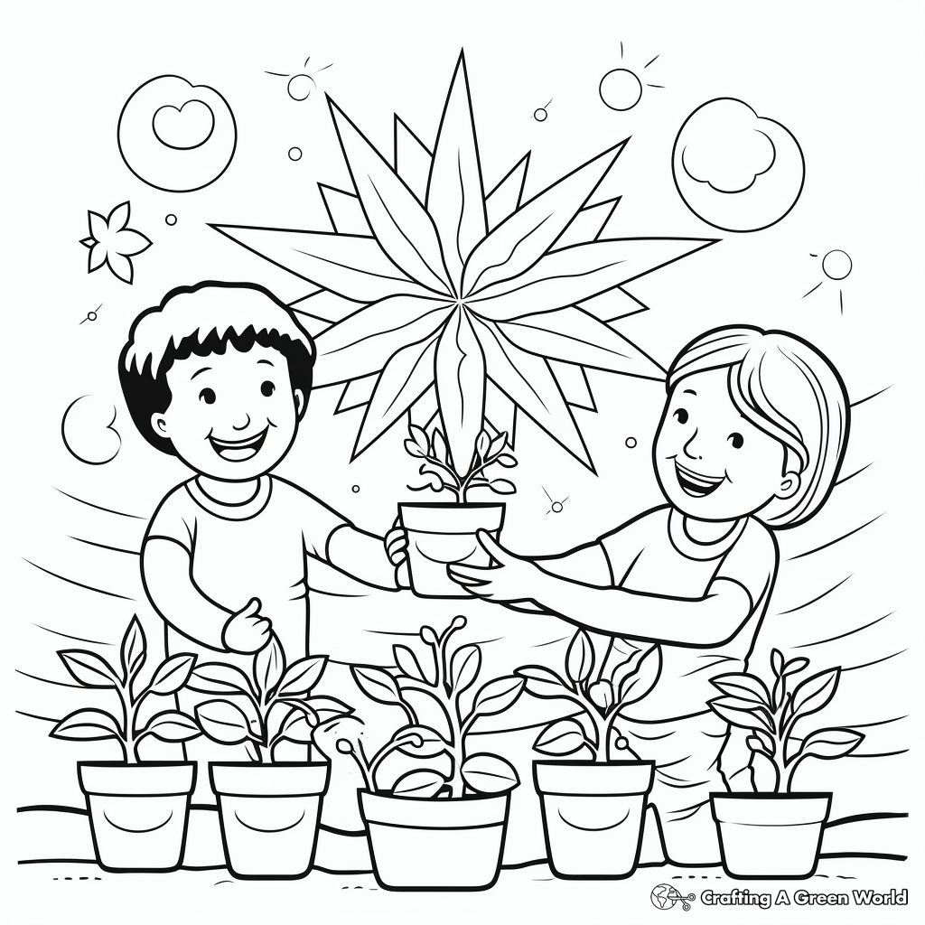 Nurturing 'Kindness' Fruit of the Spirit Coloring Pages 3