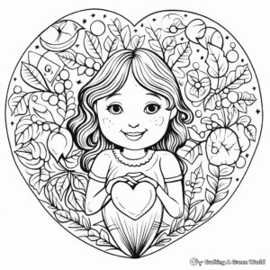 Nurturing 'Kindness' Fruit of the Spirit Coloring Pages 4