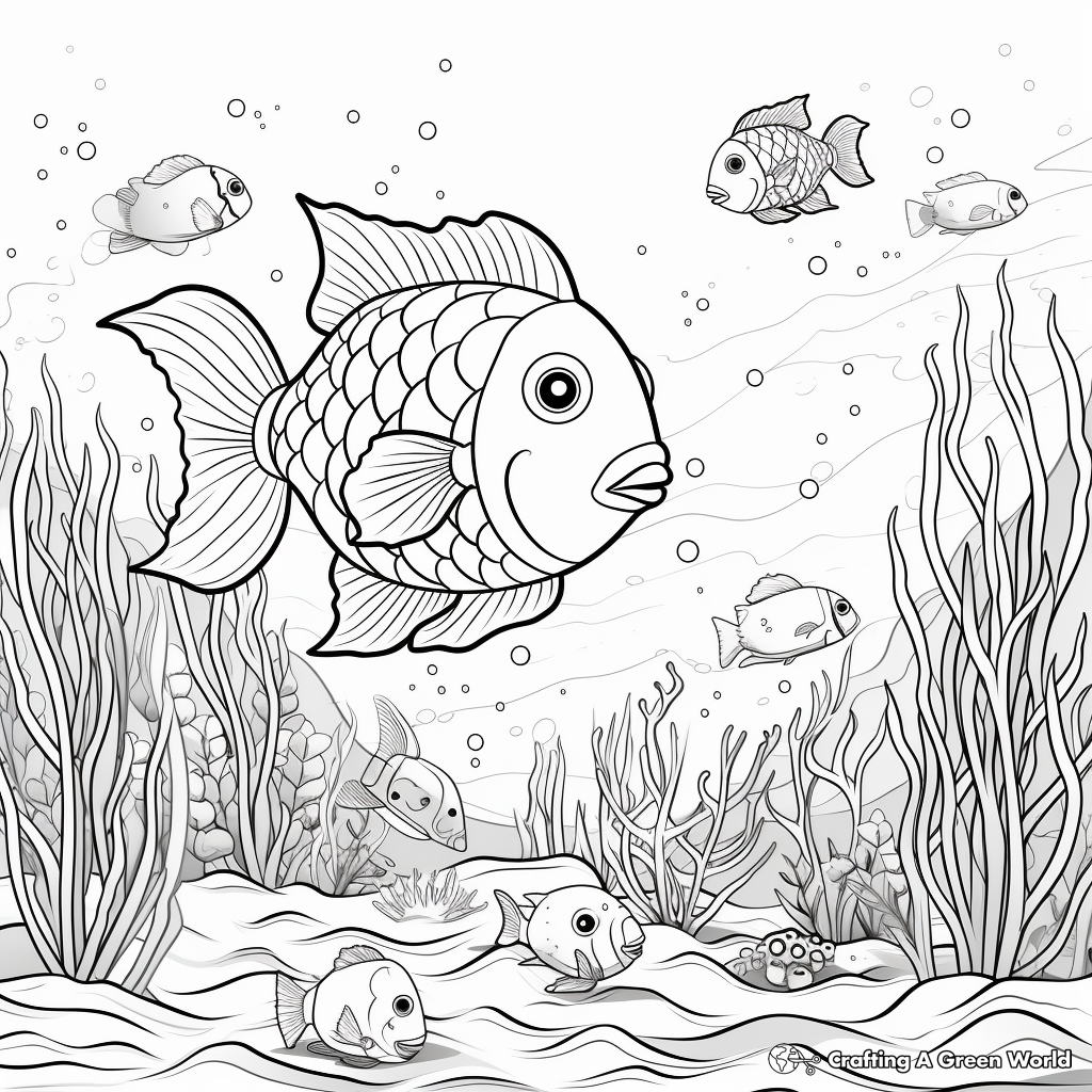 Ocean and its Creatures Creation Coloring Pages 3