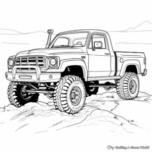 Off-road 4x4 Truck Coloring Pages 2
