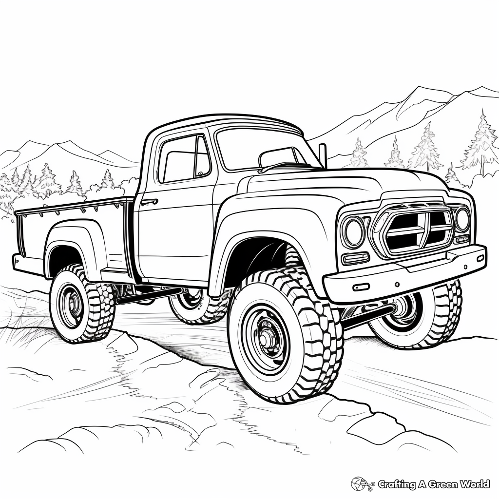 Off-road 4x4 Truck Coloring Pages 4