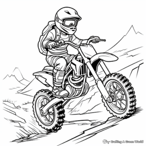 Off-Road Dirt Bike Coloring Pages 2
