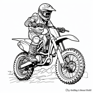 Off-Road Dirt Bike Coloring Pages 3