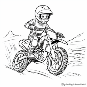 Off-Road Dirt Bike Coloring Pages 4