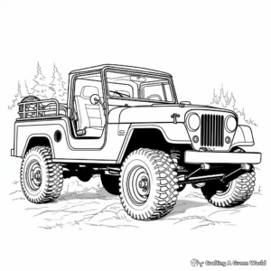 Off-road Jeep Coloring Pages 3