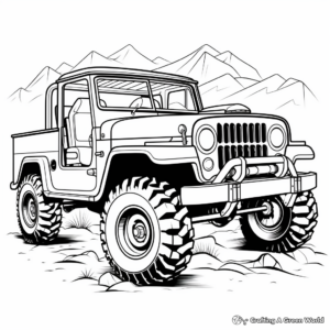 Off-road Jeep Coloring Pages 4