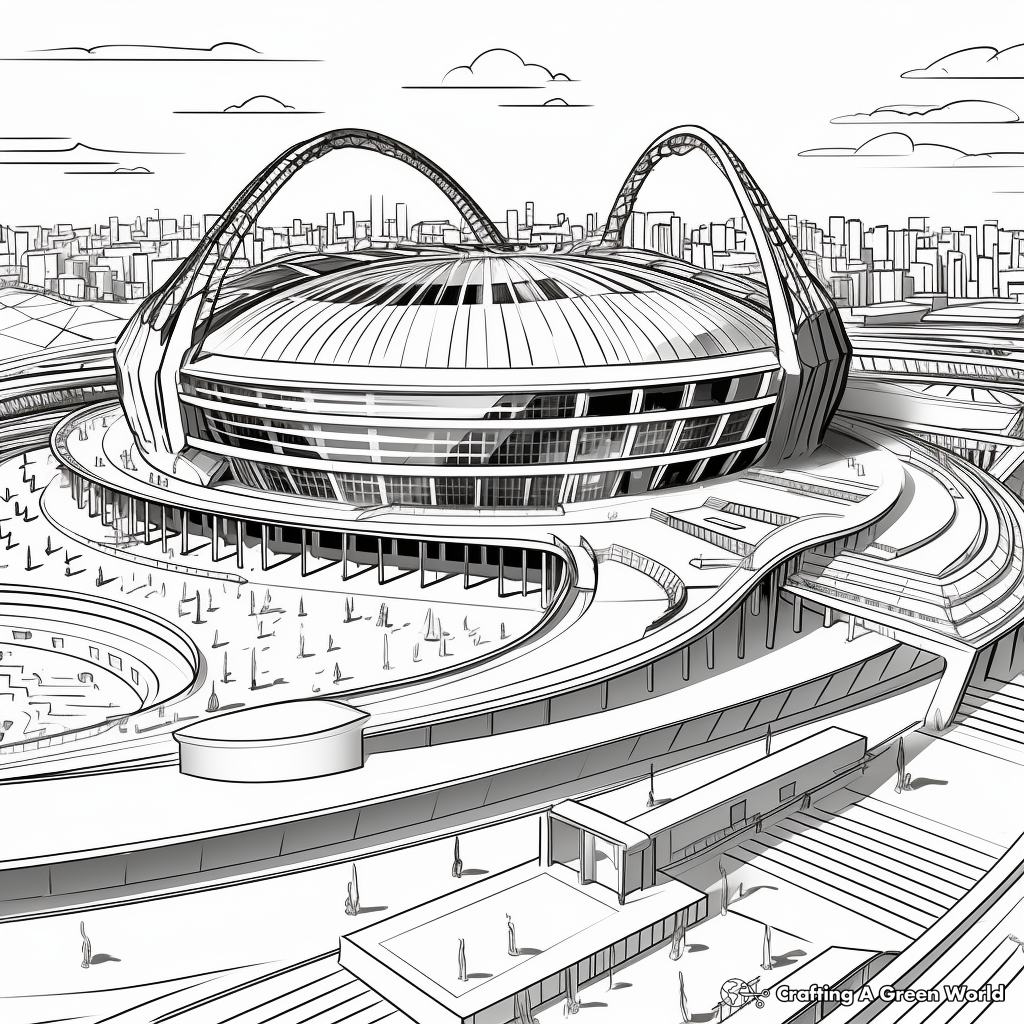 Olympic Venues and Landmarks Coloring Pages 2