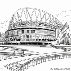 Olympic Venues and Landmarks Coloring Pages 4