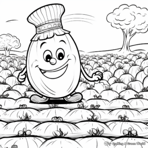 Onion Garden Coloring Pages: From Seed to Harvest 3