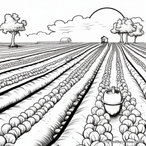 Onion Garden Coloring Pages: From Seed to Harvest 4