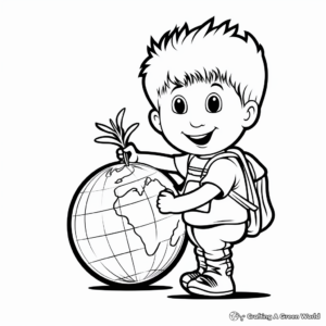Onions Around the World: International Onion Coloring Pages 1