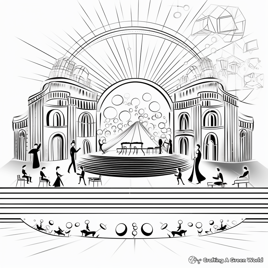 Opera House Performance Coloring Pages 2