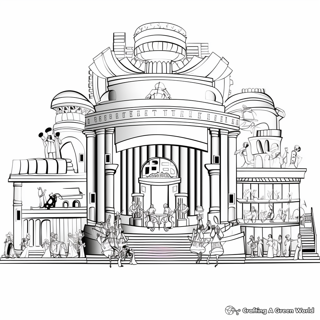 Opera House Performance Coloring Pages 4