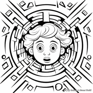 Optical Illusion Coloring Pages That Trick Your Eyes 2