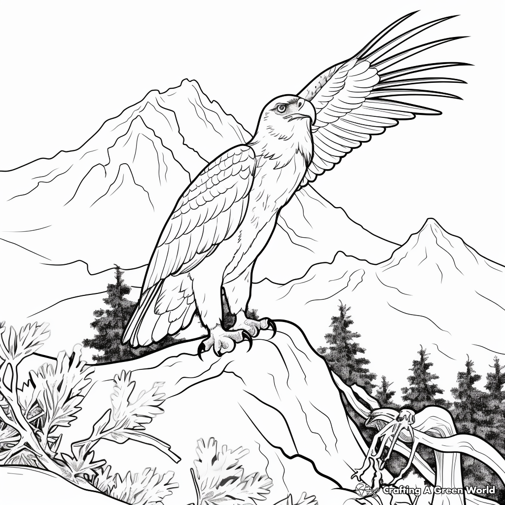 Osprey amidst Nature Coloring Pages 2