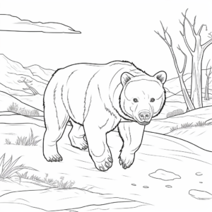 Outback Adventure Wombat Coloring Pages 2