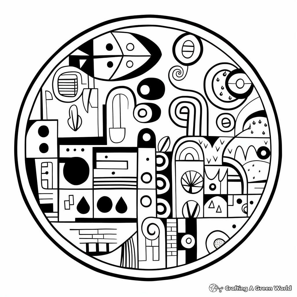 Oval Shape Coloring Pages for Intermediate Artists 2