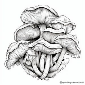 Oyster Mushroom Coloring Pages for All Ages 1