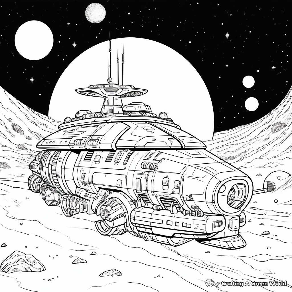 Pattern-based Andromeda Galaxy Coloring Pages 2