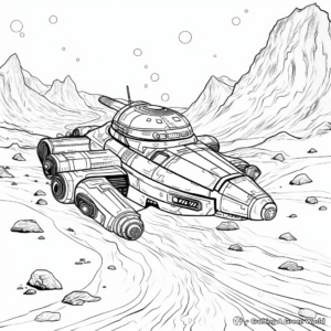 Pattern-based Andromeda Galaxy Coloring Pages 3