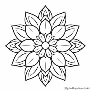 Pattern-filled Mandalas Symmetrical Coloring Pages 3