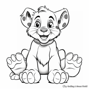Paws of Different Animals Coloring Pages 2