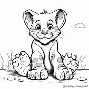 Paws of Different Animals Coloring Pages 4