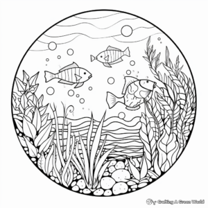 Peaceful Ocean Inspired Coloring Pages for Adults 2