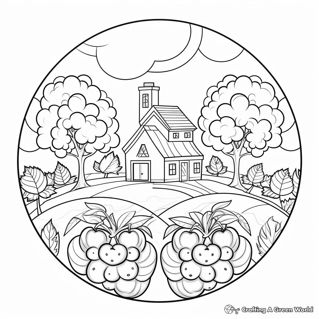 Peaceful 'Patience' Fruit of the Spirit Coloring Pages 2