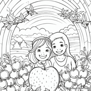 Peaceful 'Patience' Fruit of the Spirit Coloring Pages 3