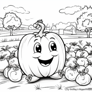 Pepper Veggie Garden Coloring Pages 4