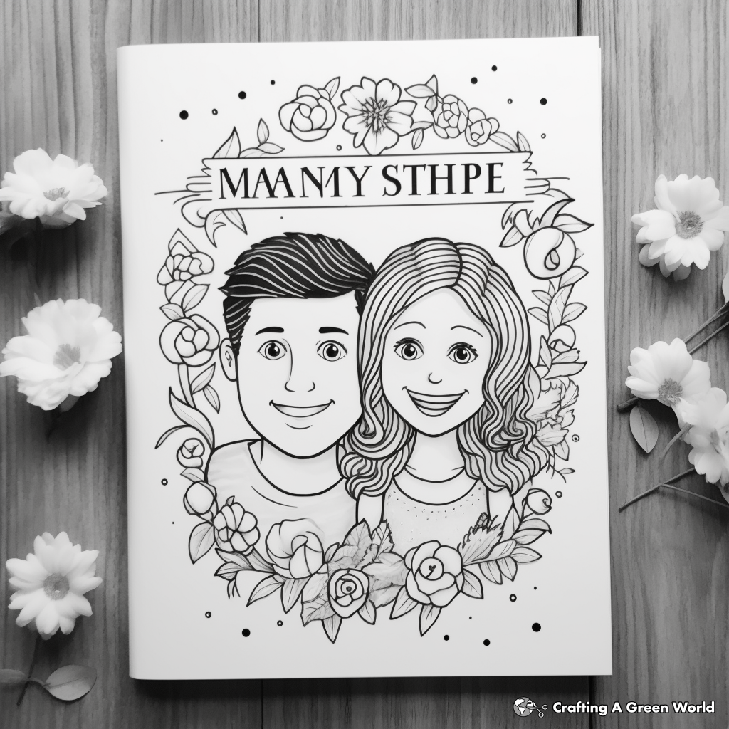 Personalized Anniversary Coloring Pages 3