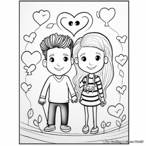 Personalized Anniversary Coloring Pages 4