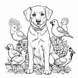 Pets Galore: Domestic Animal Coloring Pages 1