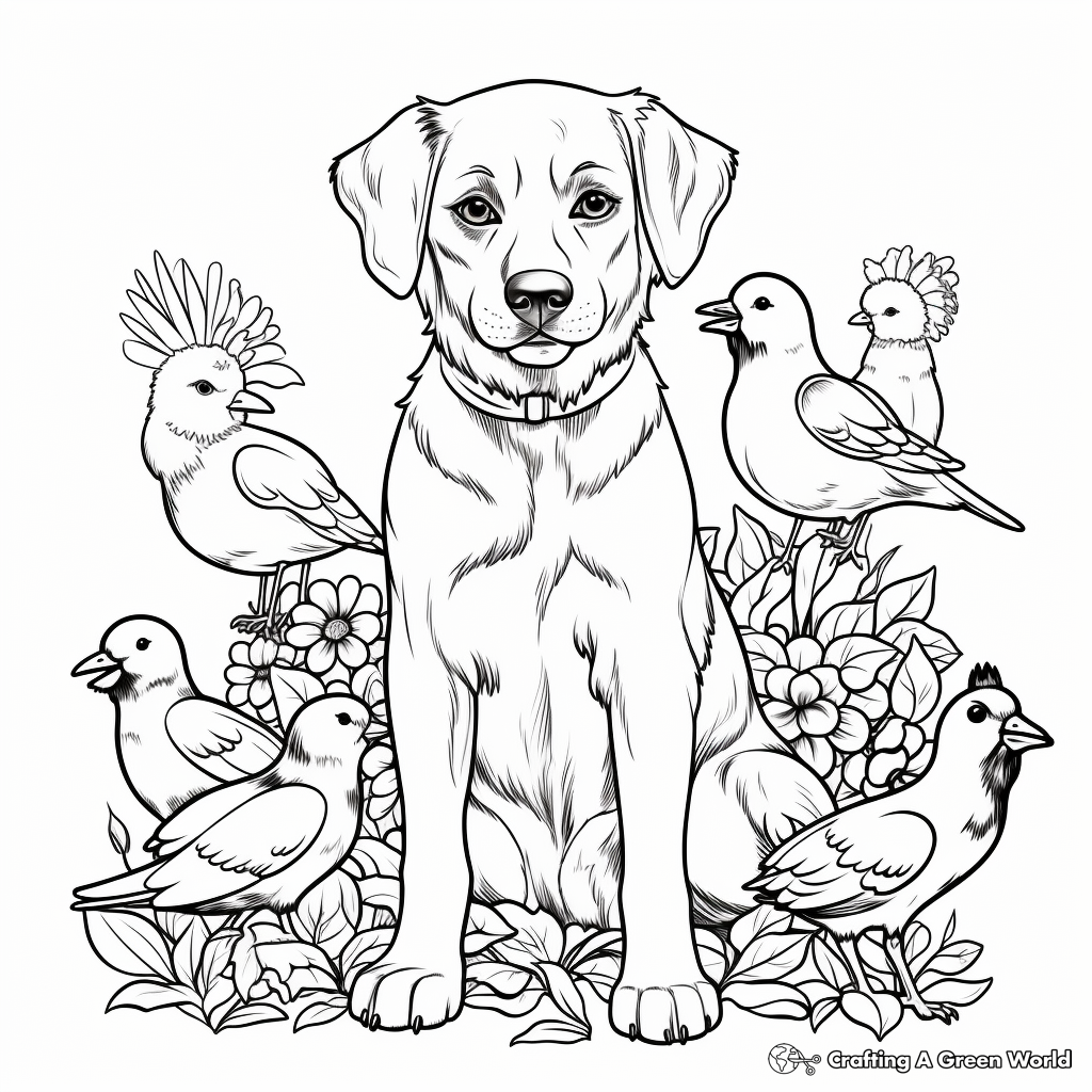 Pets Galore: Domestic Animal Coloring Pages 1