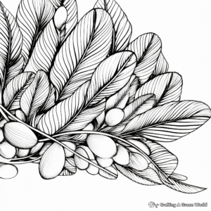 Pine Tree Needles Coloring Pages for Fall 3