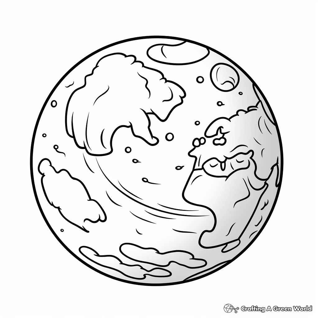 Planet Earth and Other Planets Coloring Pages 3