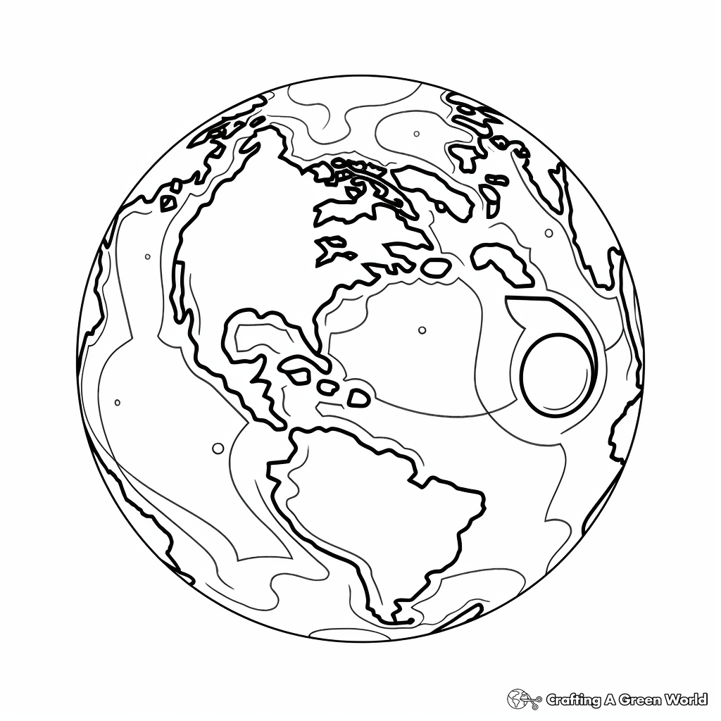Planet Earth and Other Planets Coloring Pages 4