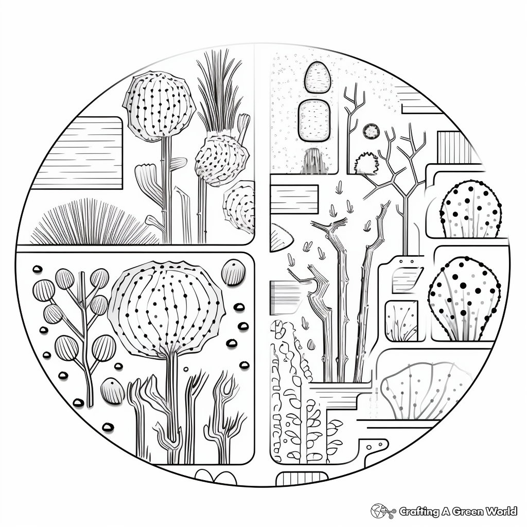 Plant vs Animal Cell Coloring Pages 1