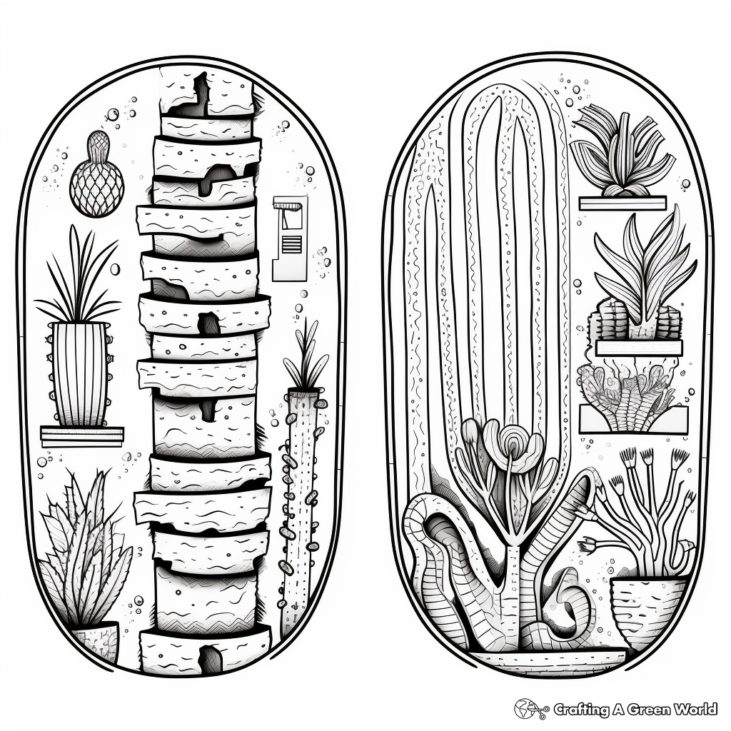 Plant vs Animal Cell Coloring Pages 2