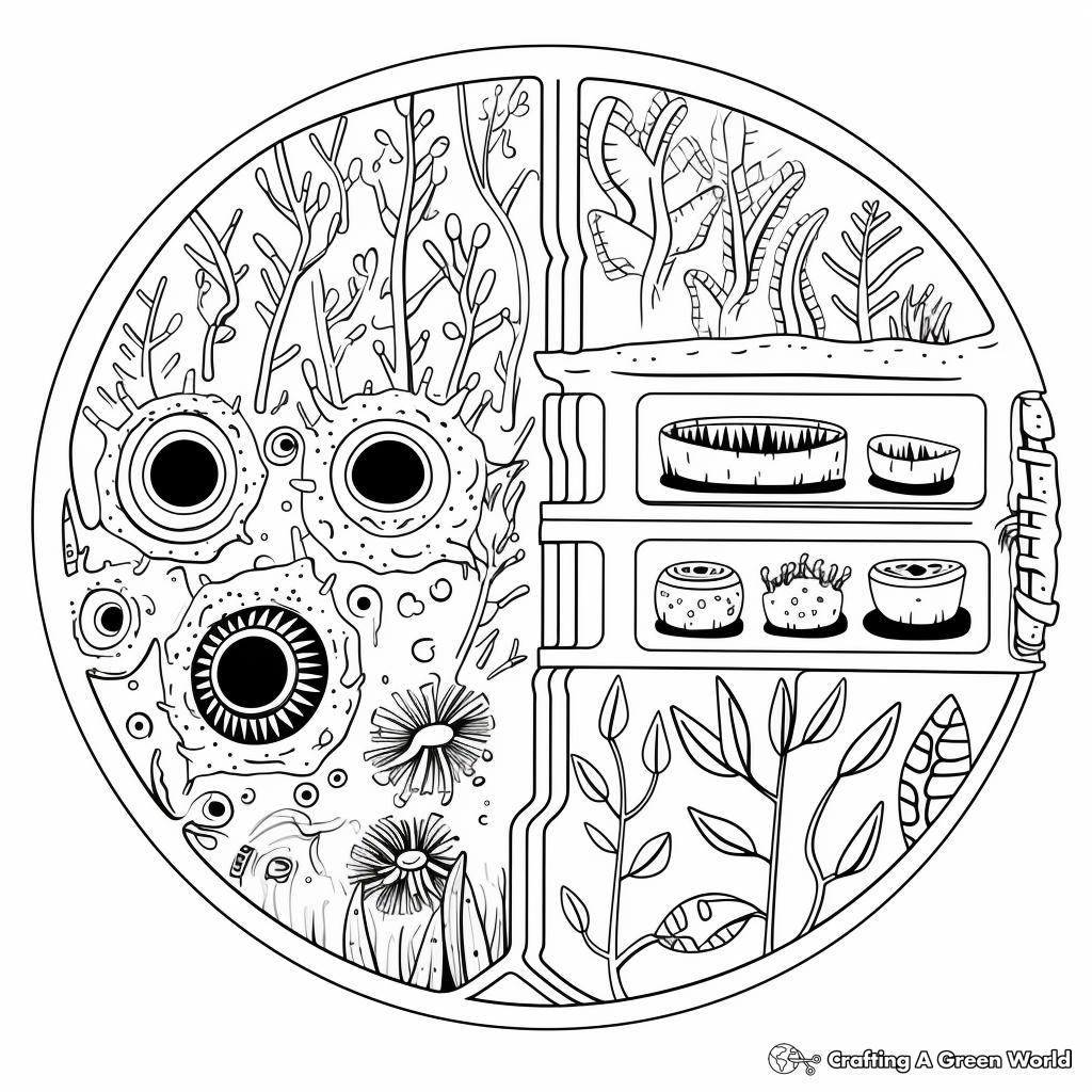Plant vs Animal Cell Coloring Pages 3