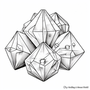 Platonic Solids and Sacred Geometry Coloring Pages 2