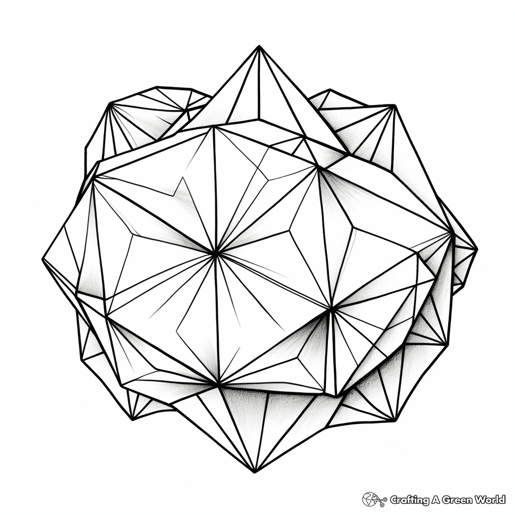 Platonic Solids and Sacred Geometry Coloring Pages 3