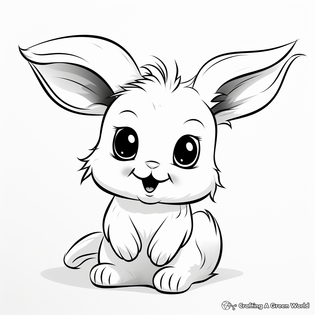 Playful Bunny Chick Coloring Pages 4