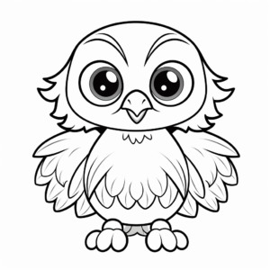 Playful Lemming and Arctic Owl Coloring Pages 4